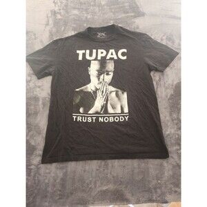 Tupac 2Pac "Trust Nobody" Black T-Shirt Men's L – Hip-Hop Graphic Tee
